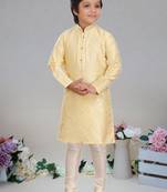 Art silk kurta pajama full sleeve with pajama for kid's
