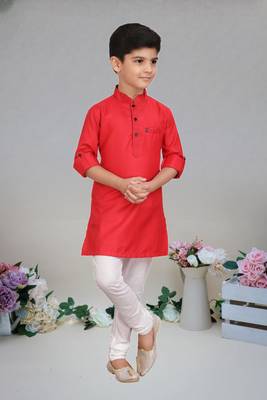 Cotton  kurta full sleeve with pajama for kid's 1
