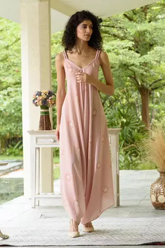 Coral Palazzo Jumpsuit