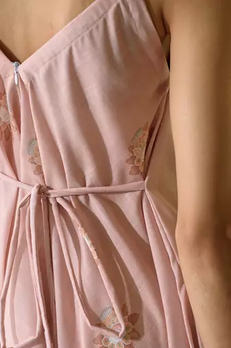 Coral Palazzo Jumpsuit
