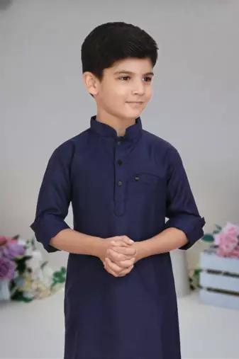 Cotton  kurta full sleeve with pajama for kid's