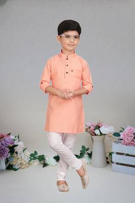 Cotton  kurta full sleeve with pajama for kid's 1