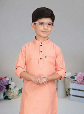 Cotton  kurta full sleeve with pajama for kid's 2