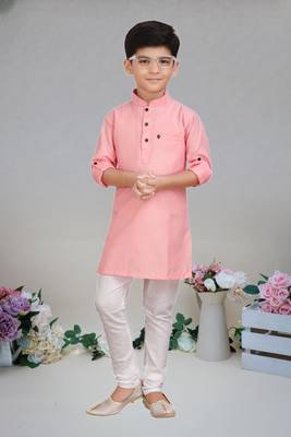 Cotton  kurta full sleeve with pajama for kid's 1