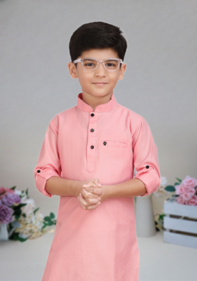 Cotton  kurta full sleeve with pajama for kid's 2