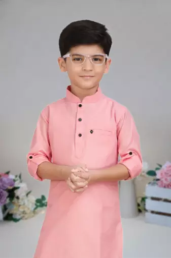 Cotton  kurta full sleeve with pajama for kid's