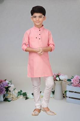 Cotton  kurta full sleeve with pajama for kid's 3