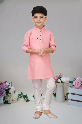 Cotton  kurta full sleeve with pajama for kid's