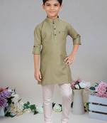 Cotton  kurta full sleeve with pajama for kid's