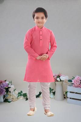 Cotton  kurta full sleeve with pajama for kid's 1
