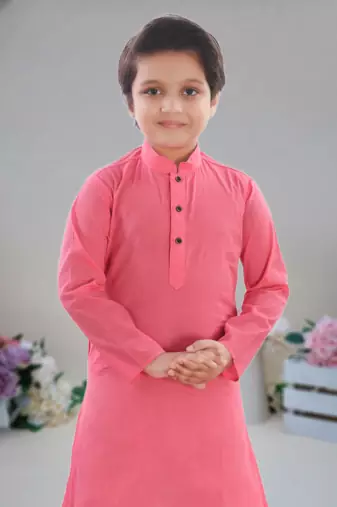 Cotton  kurta full sleeve with pajama for kid's
