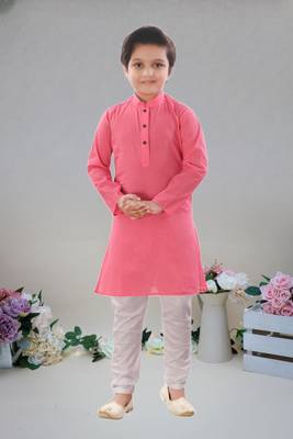 Cotton  kurta full sleeve with pajama for kid's 3