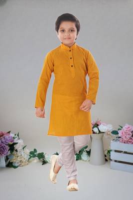 Cotton  kurta full sleeve with pajama for kid's 3