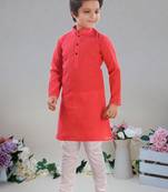 Cotton  kurta full sleeve with pajama for kid's