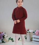 Cotton  kurta full sleeve with pajama for kid's