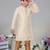 Art silk full sleeve kurta with churidar for boy's