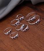 Multi color assorted design toe rings (bichhiya) combo of 4 pairs