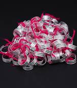 Silver color toe rings (bichhiya) combo of 49 pairs