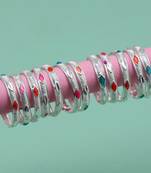 Multi color assorted design toe rings (bichhiya) combo of 6 pairs