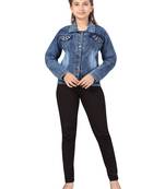 Aarika girls blue colour denim jacket