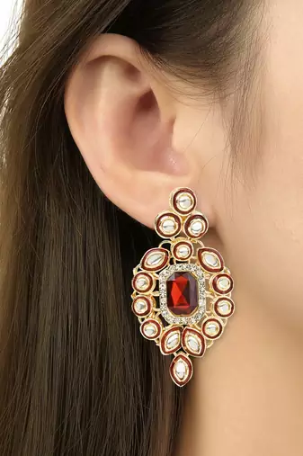 Traditional Kundan & Stone Choker Necklace Jewellery with Earrings & Maang Tikka Set