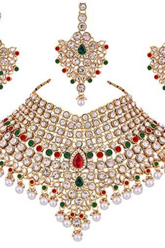 Traditional Kundan Bridal Dulhan Jewellery Set for Women 