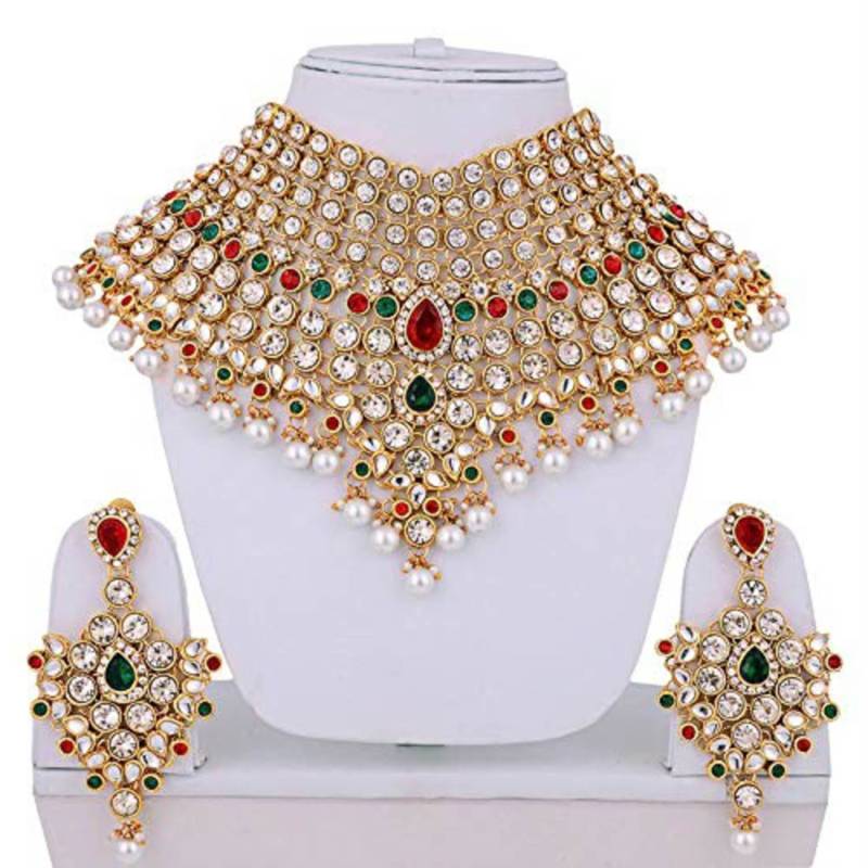 Traditional Kundan Bridal Dulhan Jewellery Set for Women 
