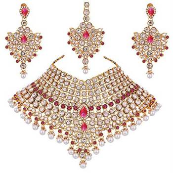Traditional Kundan Bridal Dulhan Jewellery Set for Women  1
