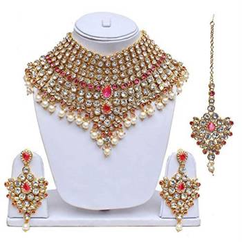 Traditional Kundan Bridal Dulhan Jewellery Set for Women  2