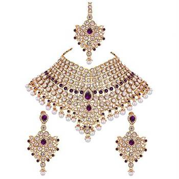 Traditional Kundan Bridal Dulhan Jewellery Set for Women  1