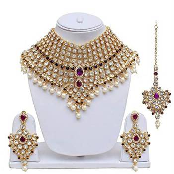 Traditional Kundan Bridal Dulhan Jewellery Set for Women  2