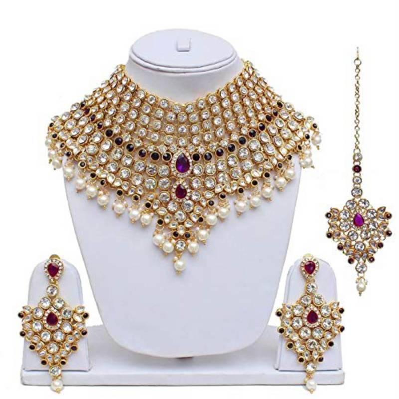 Traditional Kundan Bridal Dulhan Jewellery Set for Women 