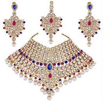 Traditional Kundan Bridal Dulhan Jewellery Set for Women  1