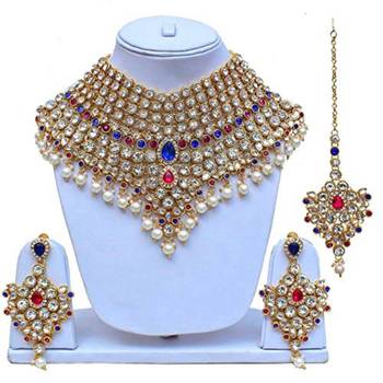 Traditional Kundan Bridal Dulhan Jewellery Set for Women  3