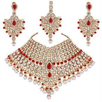 Traditional Kundan Bridal Dulhan Jewellery Set for Women  1