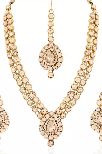 Traditional Jewellery Set with Maang Tikka for Women IJ244W 