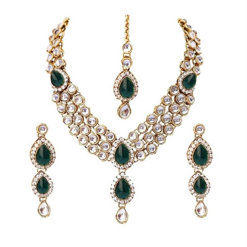 Traditional Kundan Necklace Set for Women 