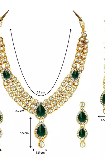 Traditional Kundan Necklace Set for Women 