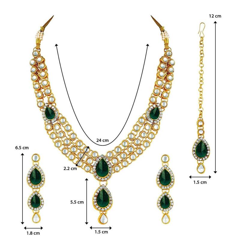Traditional Kundan Necklace Set for Women 