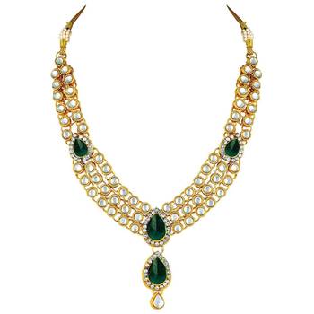 Traditional Kundan Necklace Set for Women  5