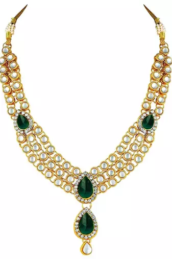 Traditional Kundan Necklace Set for Women 