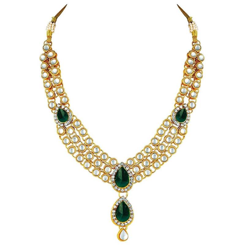 Traditional Kundan Necklace Set for Women 