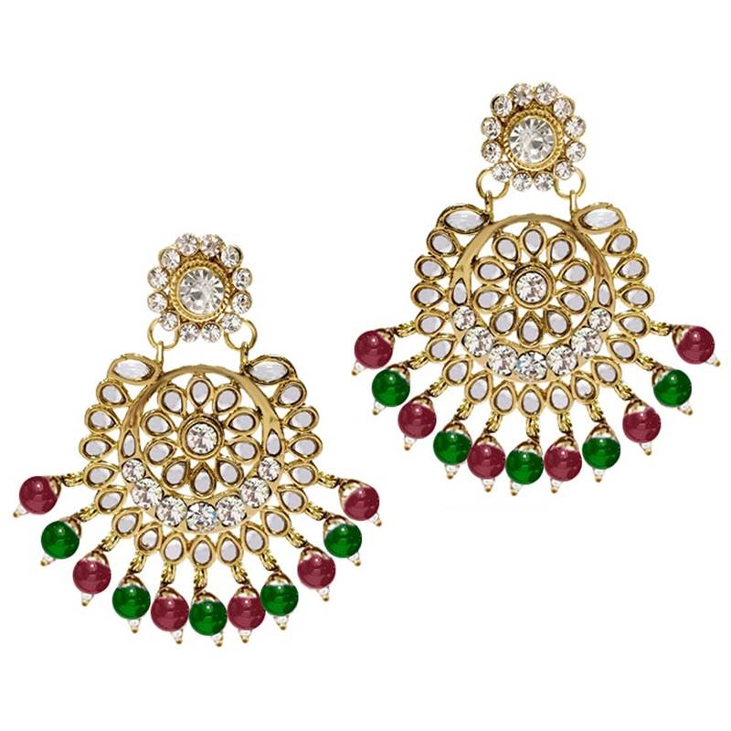 Traditional Kundan & Pearl Studded Bridal Choker Necklace Jewellery Set With Earrings & Maang Tikka for Women