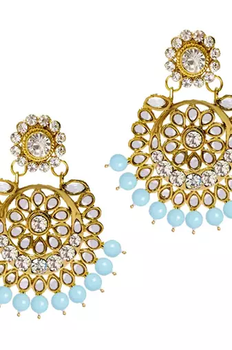 Traditional Kundan & Pearl Studded Bridal Choker Necklace Jewellery Set With Earrings & Maang Tikka for Women