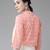 Aarika womens peach colour chikan ethnic jacket