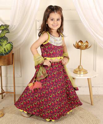 Wine embroidered lehenga set 3