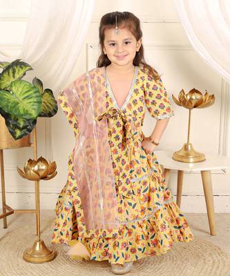 Layered lahenga with dupatta set 1