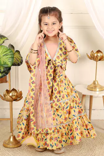 Layered lahenga with dupatta set