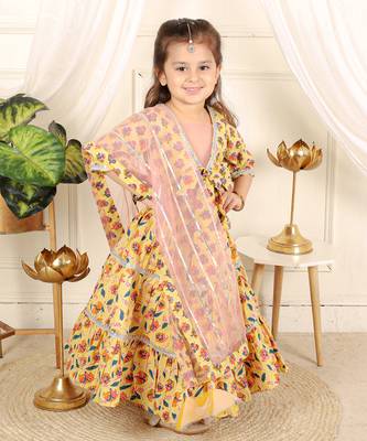 Layered lahenga with dupatta set 4
