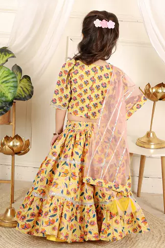 Layered lahenga with dupatta set
